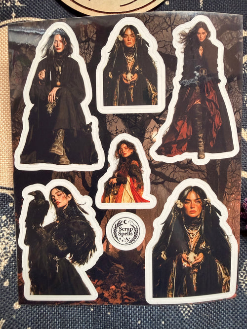 Samhain Dark Witches - Clear Sticker Sheet