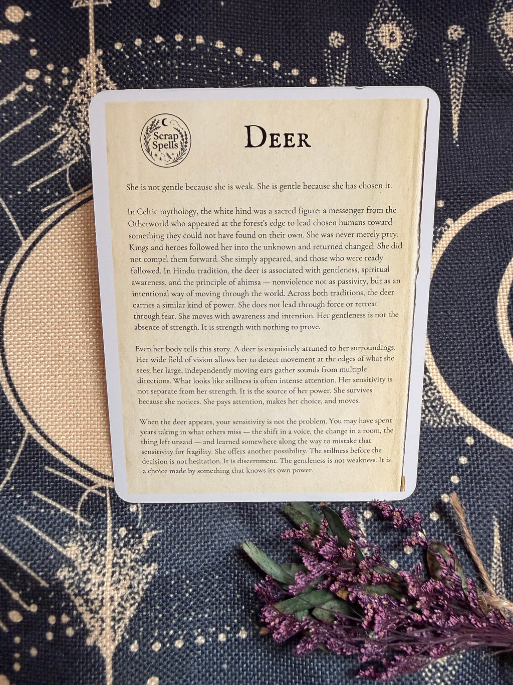 The Deer — Shadow Guardians Collection | Clear Sticker Sheet & Card