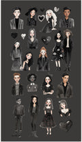 Goth Party People Sticker Sheet