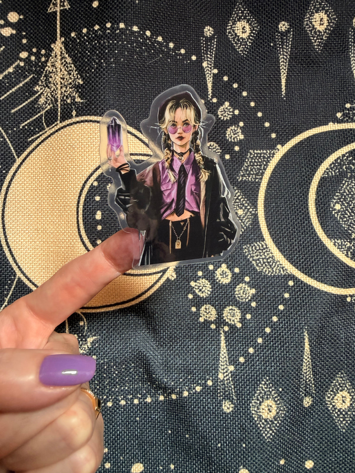 Purple Witches on Campus - Clear Sticker Sheet