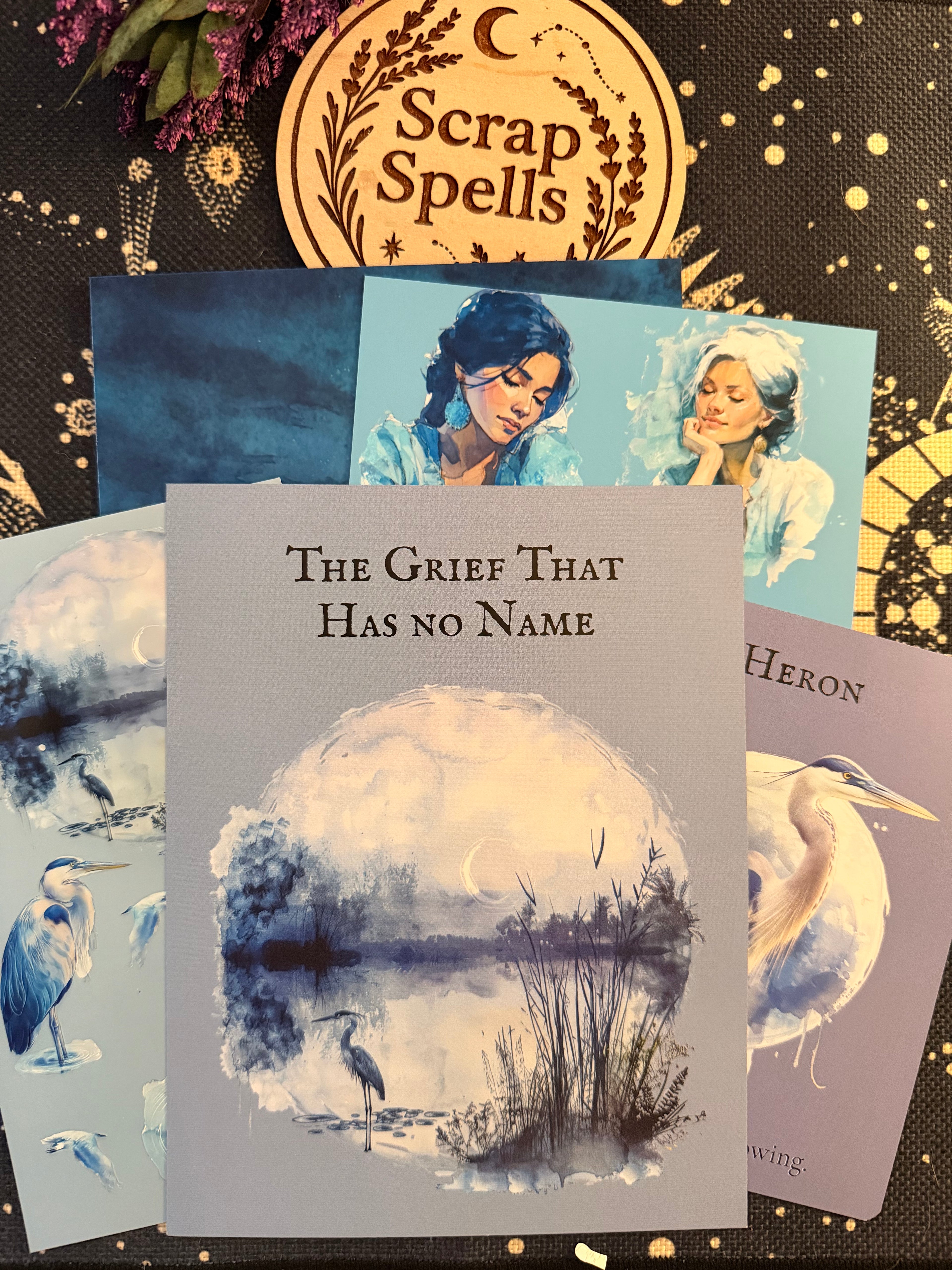 The Grief That Has No Name — An Inner Grief Scrap Spell Kit