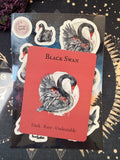 The Black Swan — Sky Guardians Collection | Clear Sticker Sheet & Card