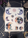 The Moon Was Watching — Clear Matte Sticker Sheet | 3 a.m. Spell Add-On
