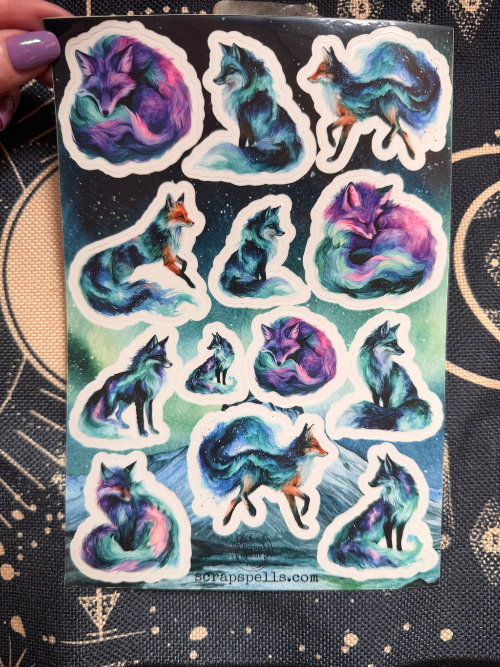 The Fox — Shadow Guardians Collection | Clear Sticker Sheet & Card