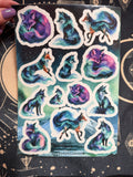The Fox — Shadow Guardians Collection | Clear Sticker Sheet & Card