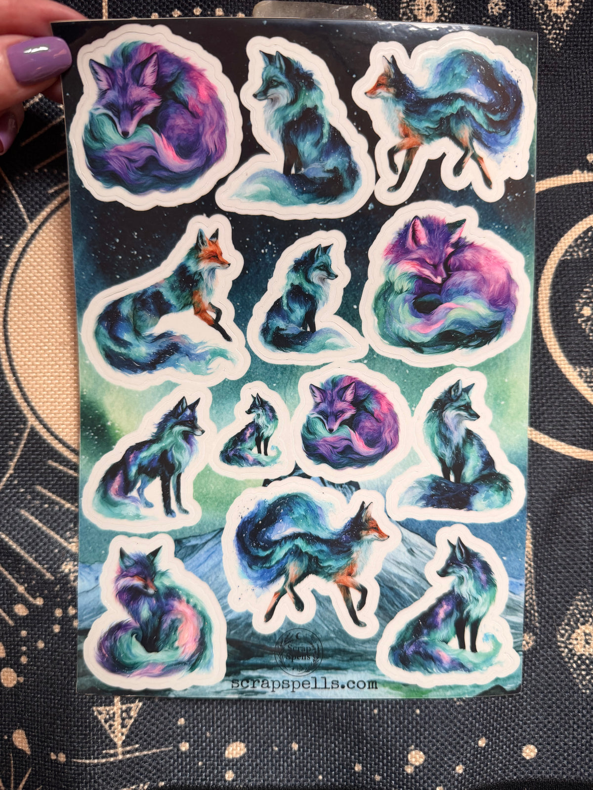 The Fox — Shadow Guardians Collection | Clear Sticker Sheet & Card