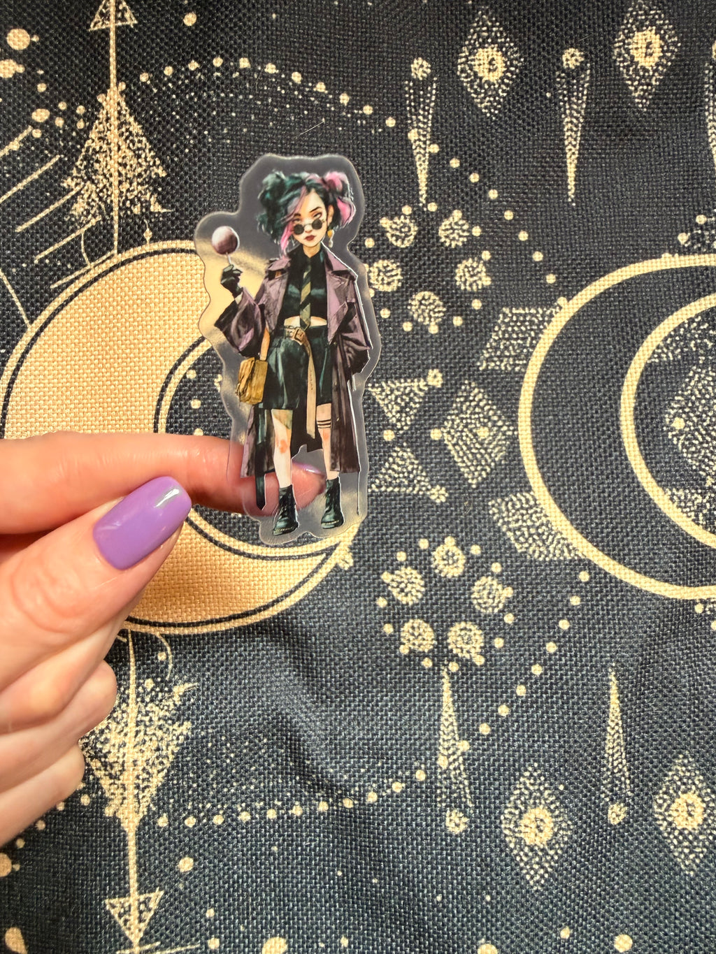 Purple Witches on Campus - Clear Sticker Sheet