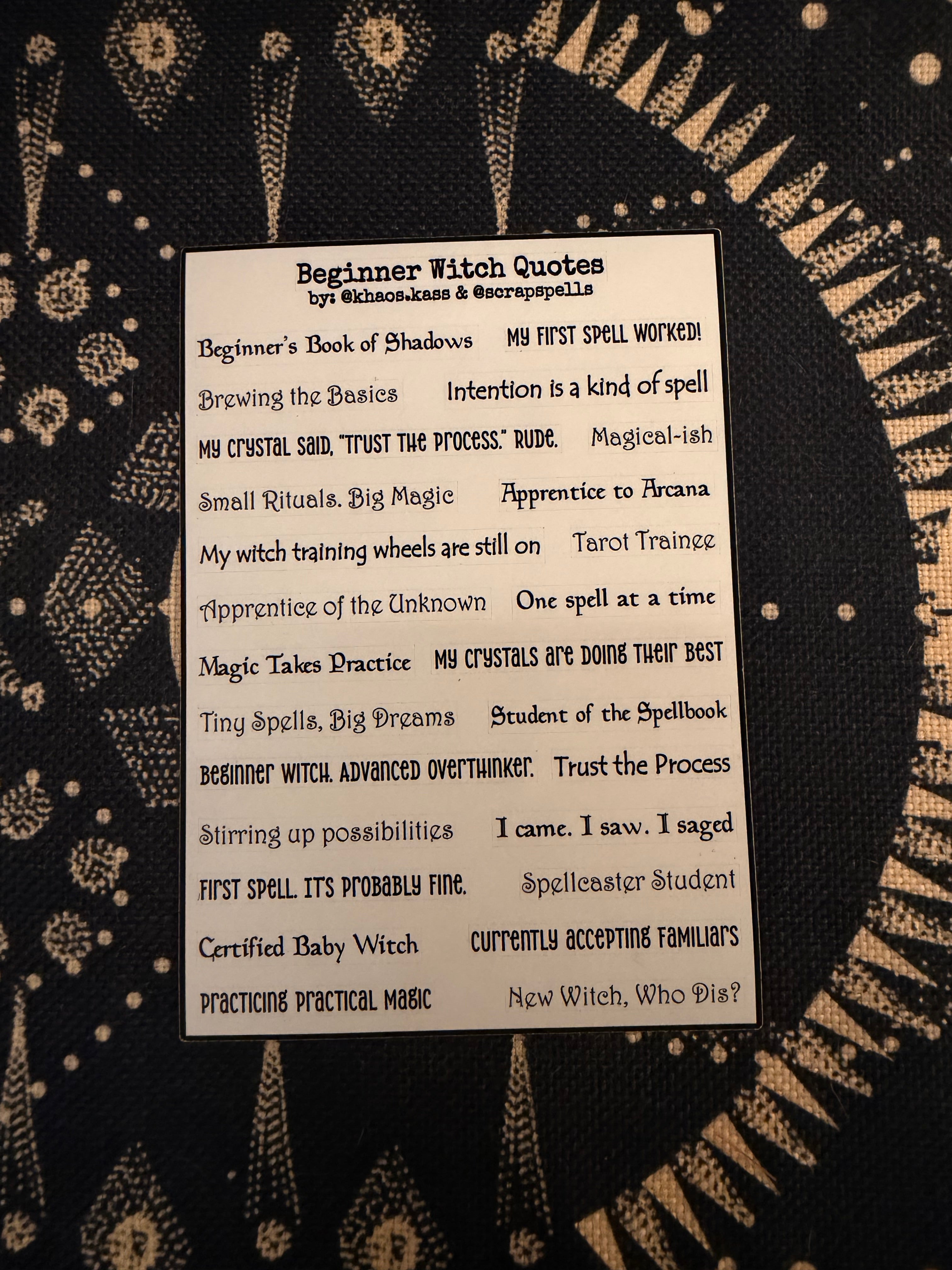 Beginner Witch Junk Journal Starter Kit
