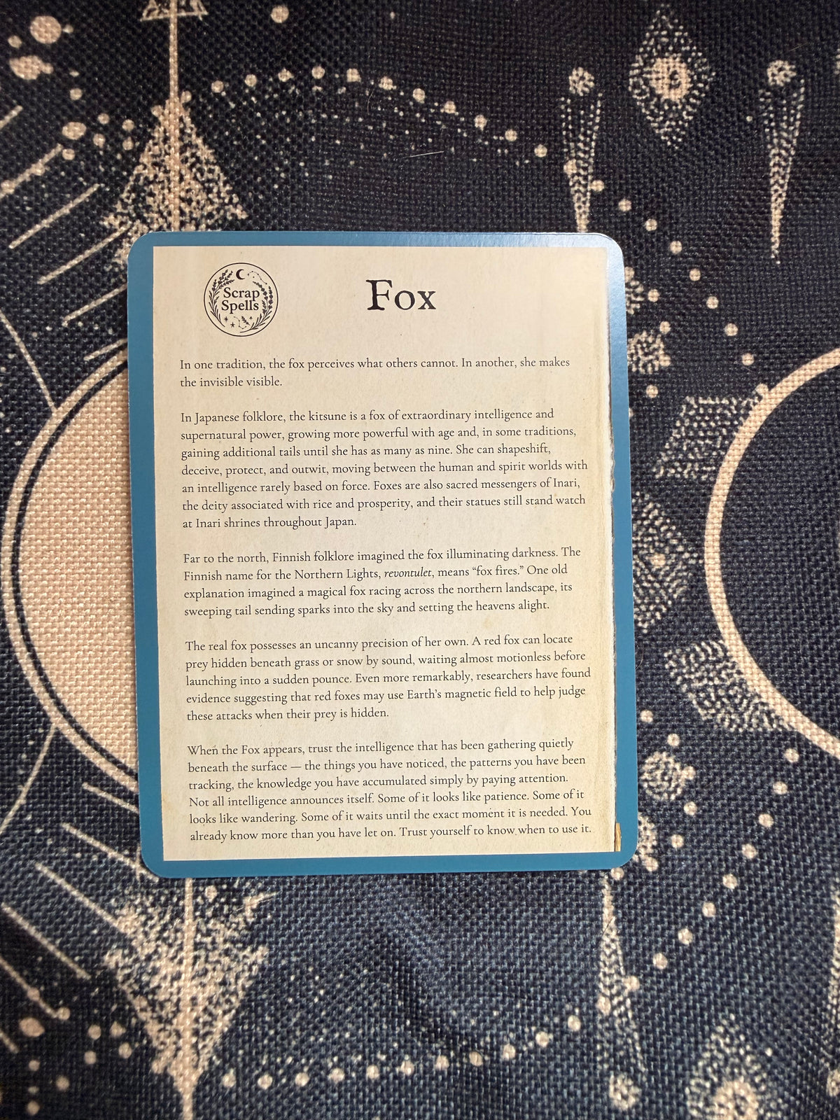 The Fox — Shadow Guardians Collection | Clear Sticker Sheet & Card