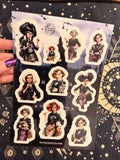 Goth Girl School Teachers - Clear Sticker Sheet