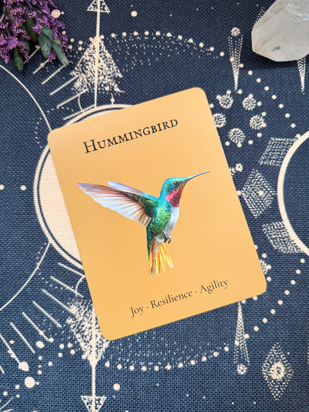 The Hummingbird — Sky Guardians Collection | Clear Sticker Sheet & Card