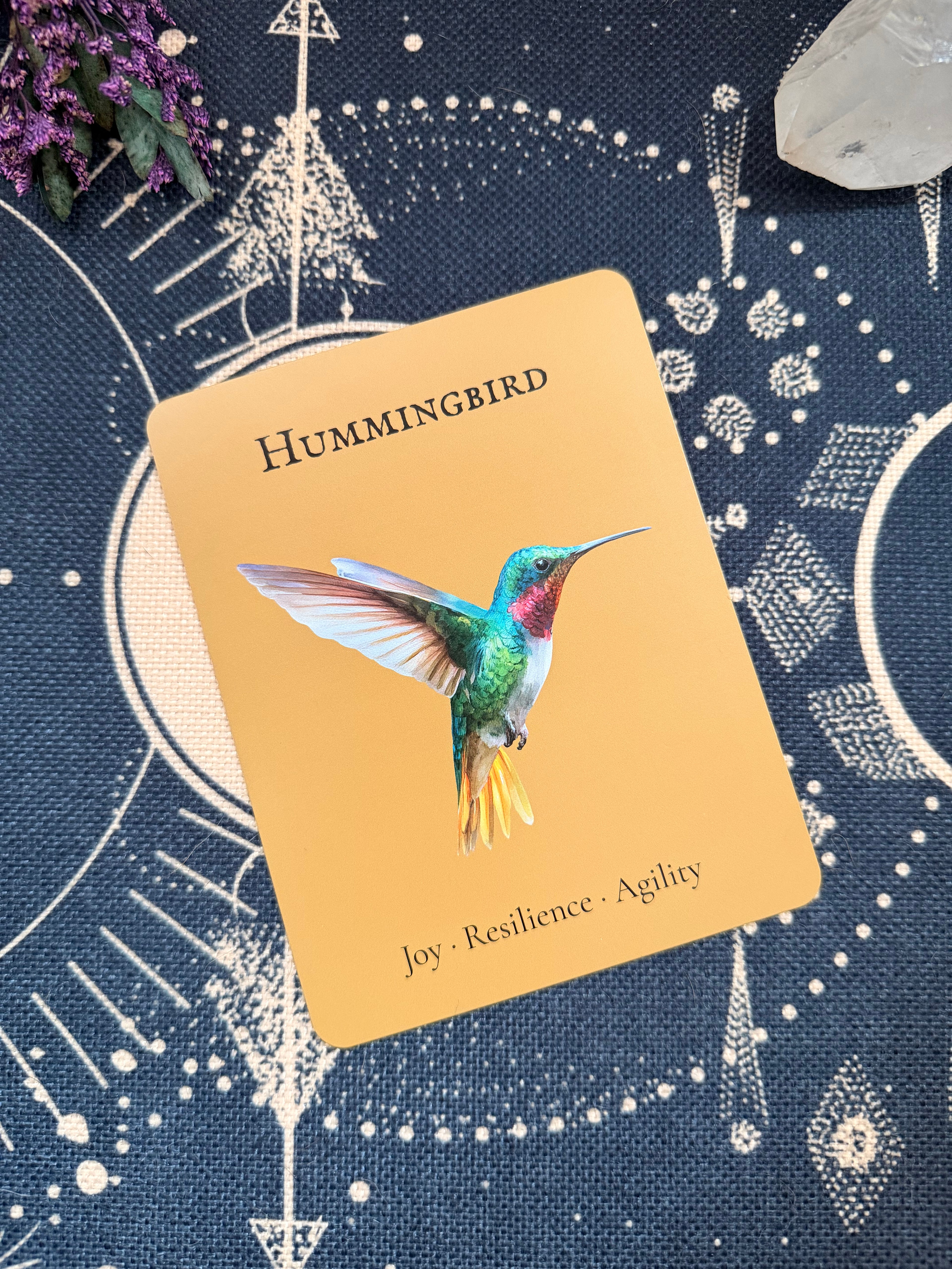 The Hummingbird — Sky Guardians Collection | Clear Sticker Sheet & Card