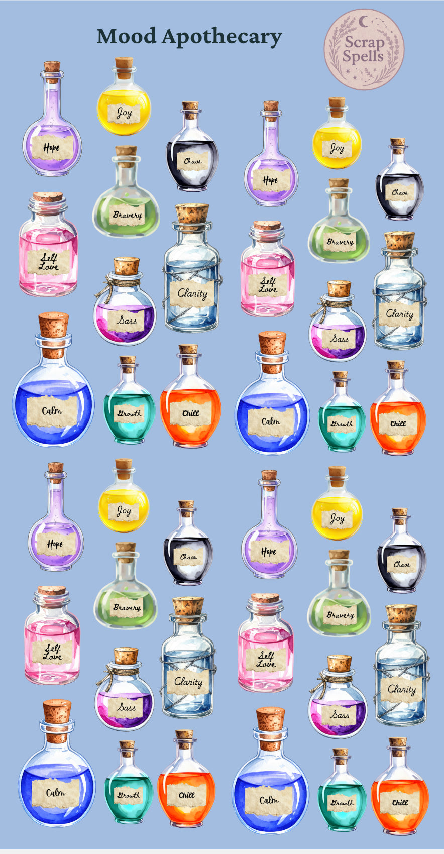 Mood Apothecary Planner Sticker Sheet