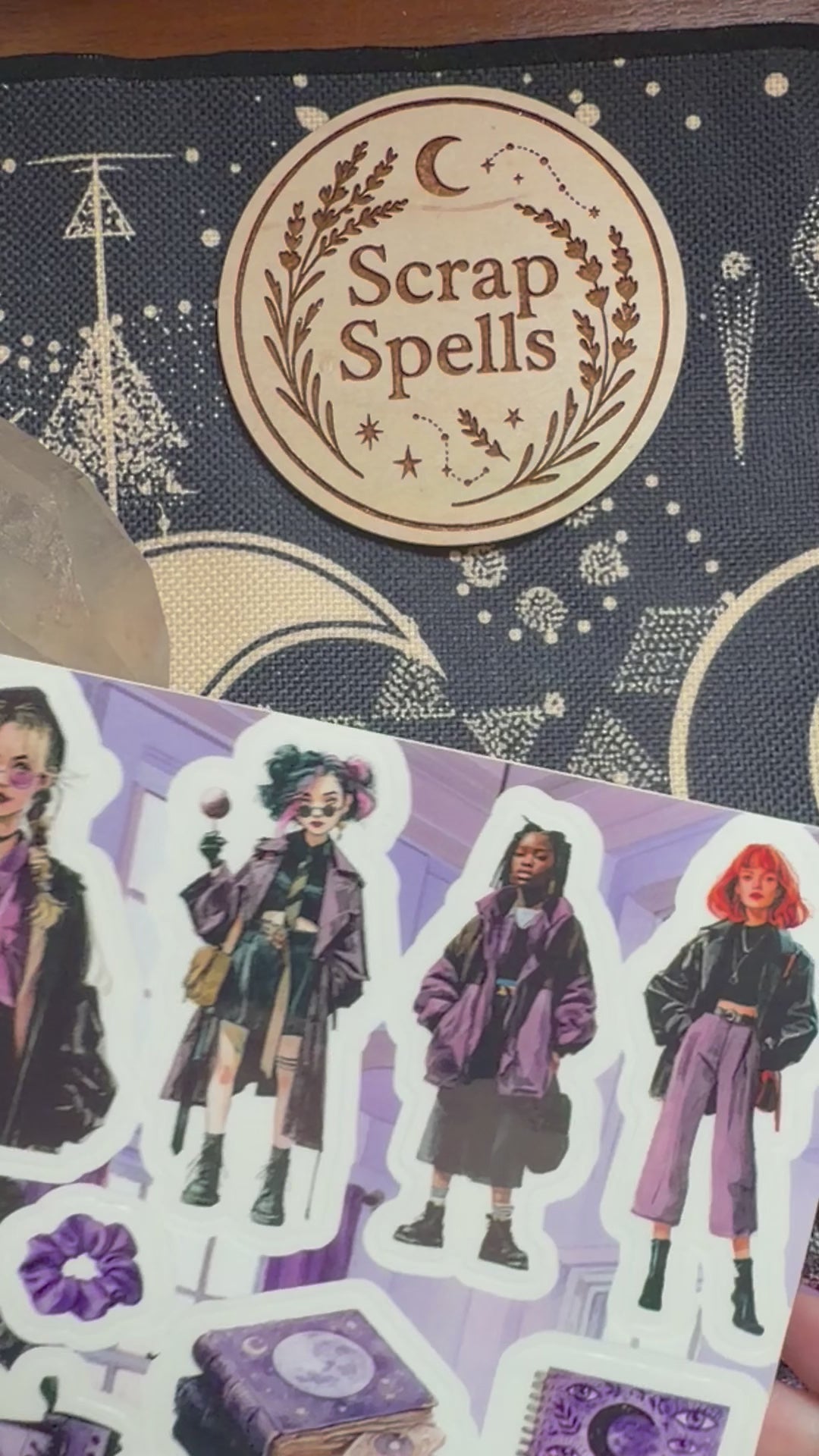 Purple Witches on Campus - Clear Sticker Sheet