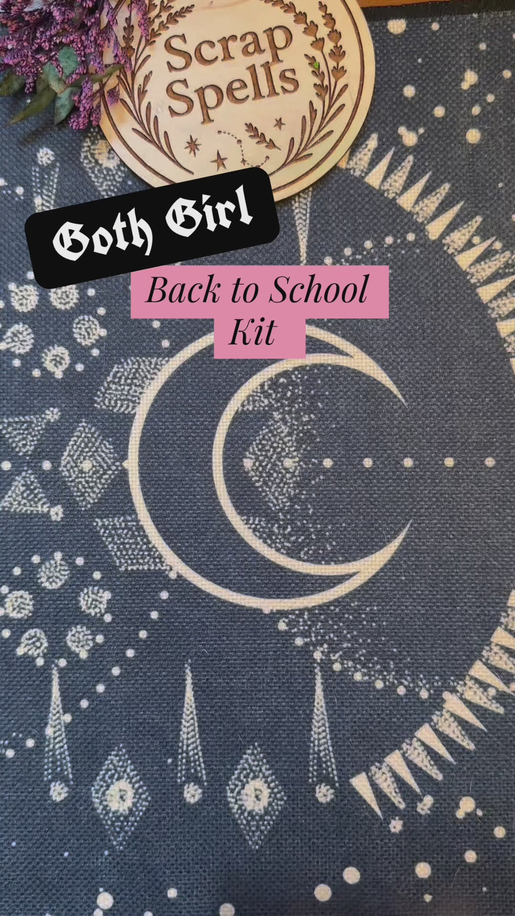 Goth Girl Back to School Junk Journal Kit - Teacher's Edition