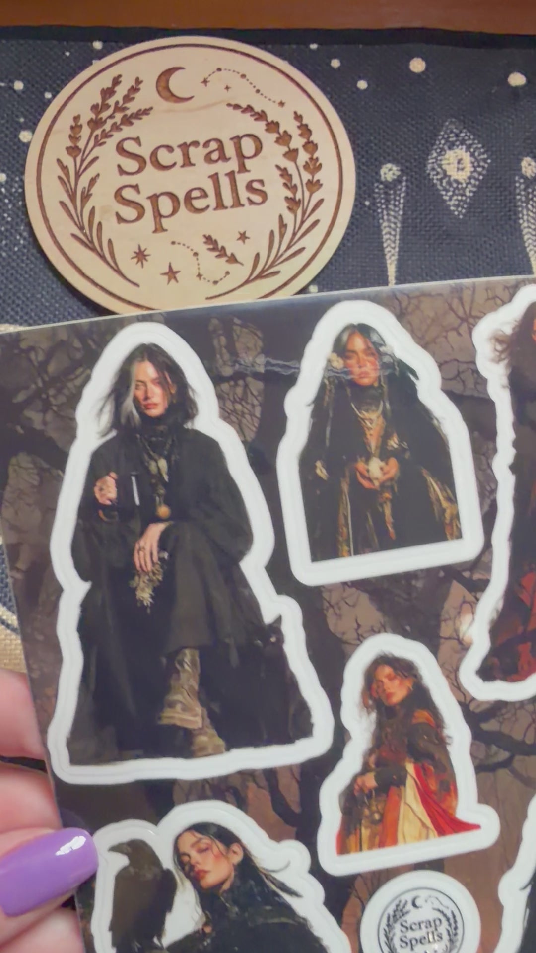 Samhain Dark Witches - Clear Sticker Sheet